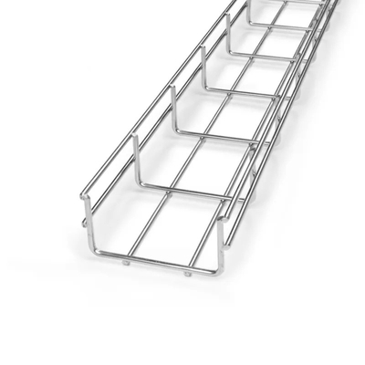 Welded Galvanized Wire Mesh B Line Basket Tray 200mm For Cable Management