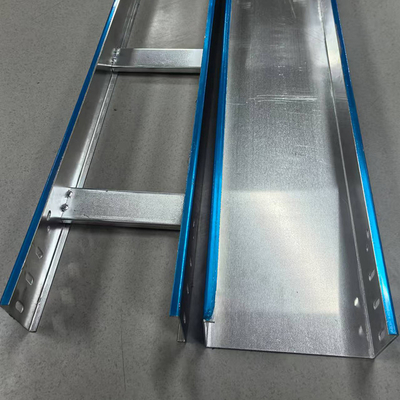 24" Solid Bottom Cable Tray Aluminum Ladder Overhead Raceway OEM