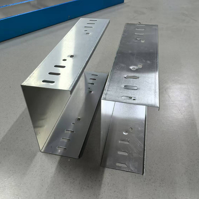 Ventilated Electromagnetic Pre Galvanised Cable Tray 4 Inch Customized