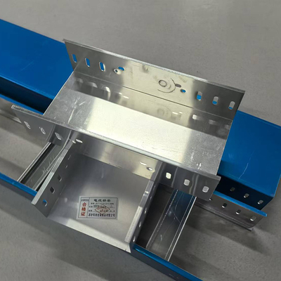 Ventilated Electromagnetic Pre Galvanised Cable Tray 4 Inch Customized