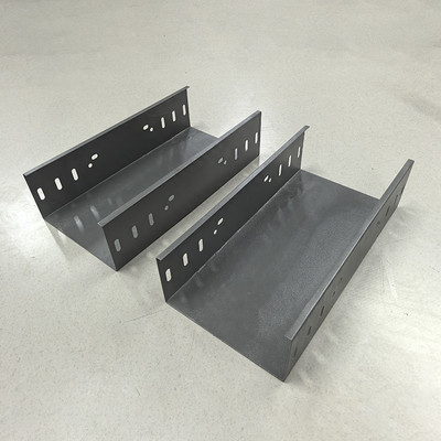 Fireproof Steel Slotted Cable Trough System Tray For Electrical Wiring OEM