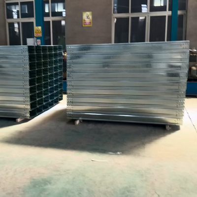 Powdercoated Electrical Wire Cable Tray 225mm Galvanised Trunking For Construction Industrial
