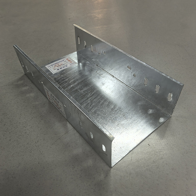 Wall Mounted Underground 50mm Galvanised Cable Tray Hot Dip Zinc Plating OEM