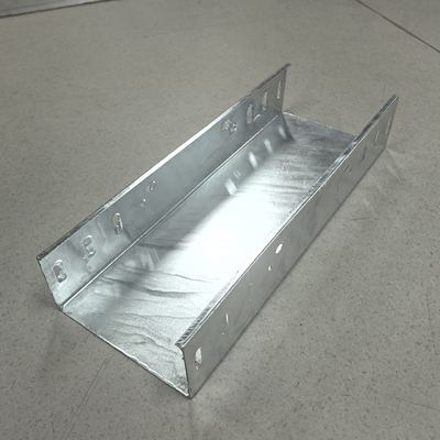 Wall Mounted Underground 50mm Galvanised Cable Tray Hot Dip Zinc Plating OEM