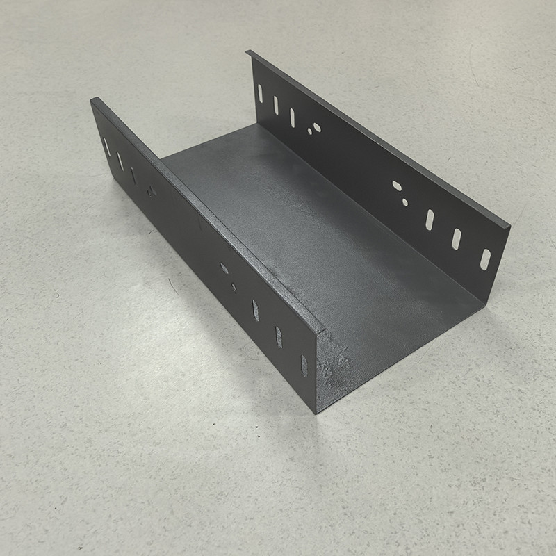 Fireproof Steel Slotted Cable Trough System Tray For Electrical Wiring OEM