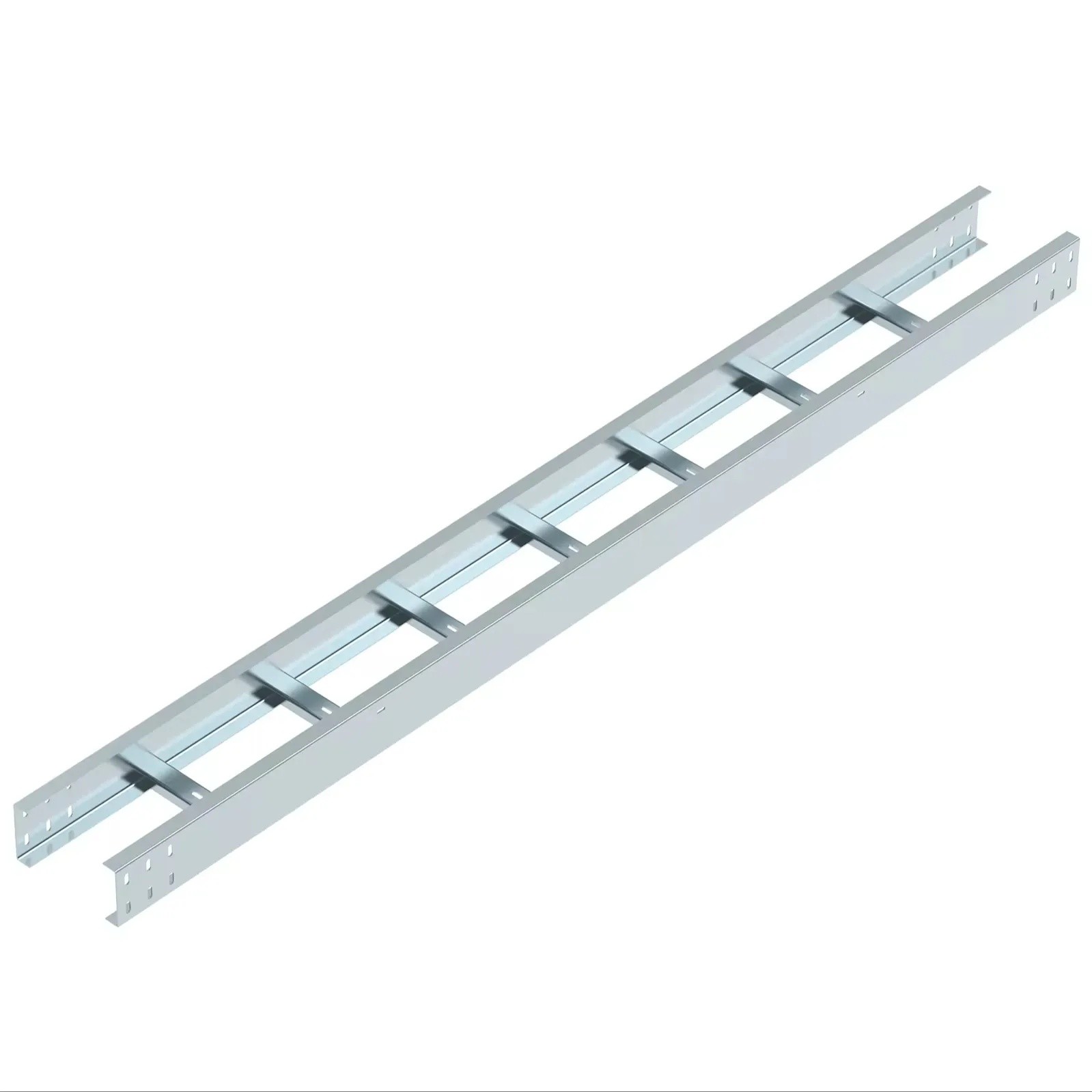 Ladder Raceway Clips Hot Dipped Galvanized Wire Mesh Fire Rated Cable Ladder Single Rail Tray